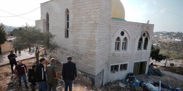 Two Killed In West Bank Operation As Mosque Fire Sparks Outrage Amid Rising Settler Violence Israeli forces surround the al-Hajj Hamid Mosque in the occupied West Bank.