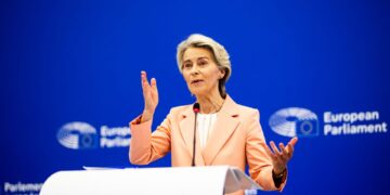 Europe Reaffirms Commitment To Ukraine As Von der Leyen Backs Revised US Peace Blueprint Newly elected European Commission President Ursula von der Leyen.