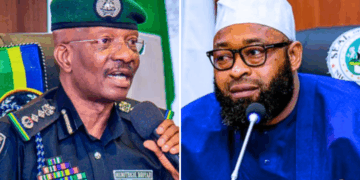 Police, Niger Governor Intensify Efforts To Rescue Abducted Pupils In Niger State IGP Kayode Egbetokun and Niger State Governor Umaru Bago.