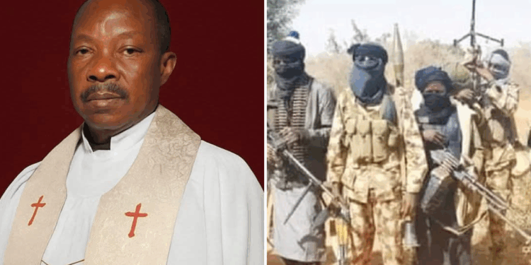 A photo combo of Reverend Edwin Achi and Bandits