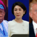 President Bola Tinubu, Chinese Foreign Ministry Spokesperson Mao Ning and US President Donald Trump.
