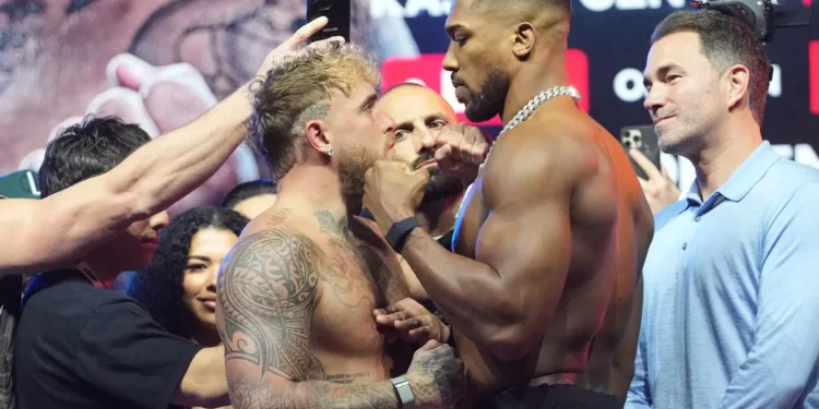 Anthony Joshua versus Jake Paul