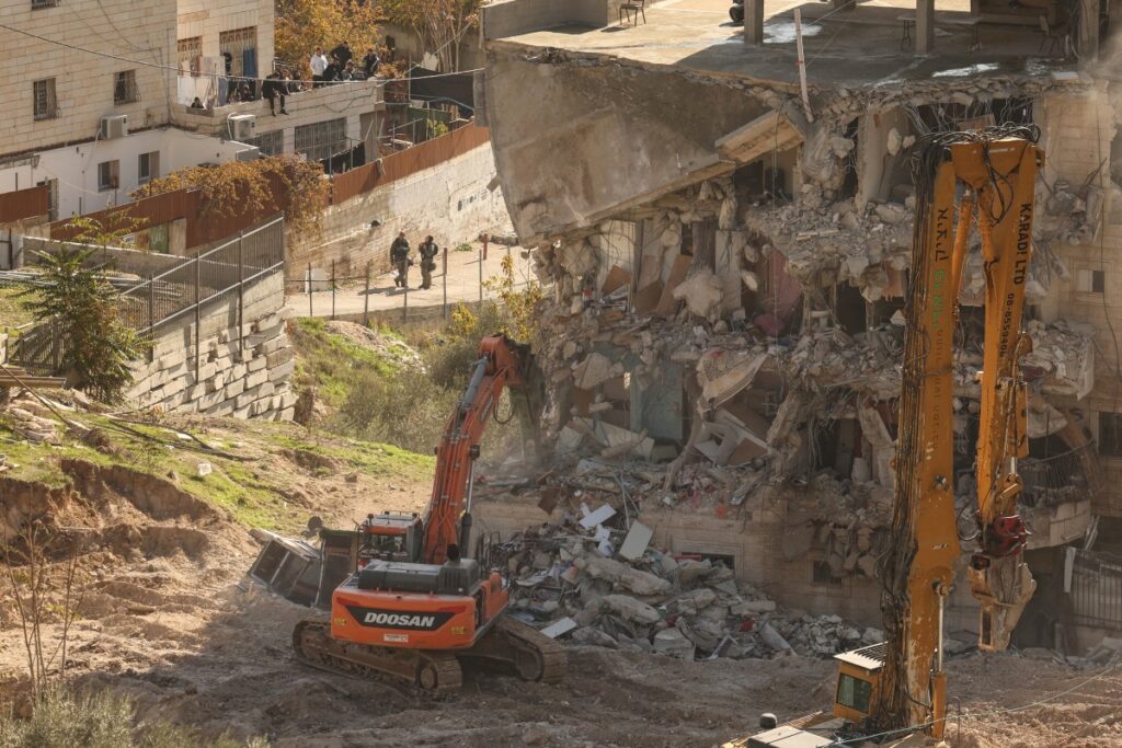 Israel Demolishes East Jerusalem Building