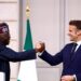 Photo of French President Emmanuel Macron and Nigerian president Bola Tinubu