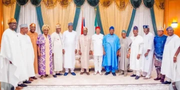 APC Leaders Close Ranks as President Tinubu Urges Unity Ahead of Osun Governorship Primary APC Leaders with President Tinubu
