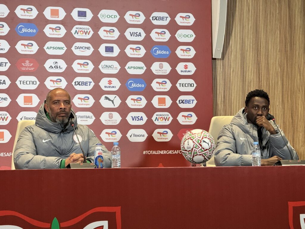 Super Eagles skipper Wilfred Ndidi and Eric Chelle