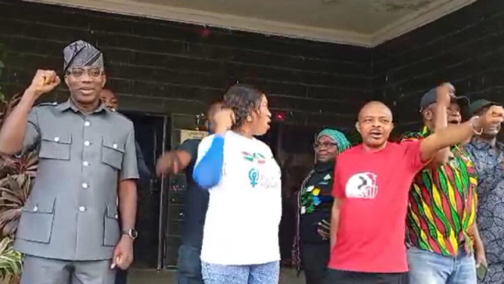 Sowore with NLC Members