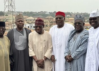 PDP Leaders with former President Olusegun Obasanjo