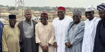 PDP Declares Readiness to Capture Osun, Ekiti Ahead of 2027 After Obasanjo Meeting PDP Leaders with former President Olusegun Obasanjo