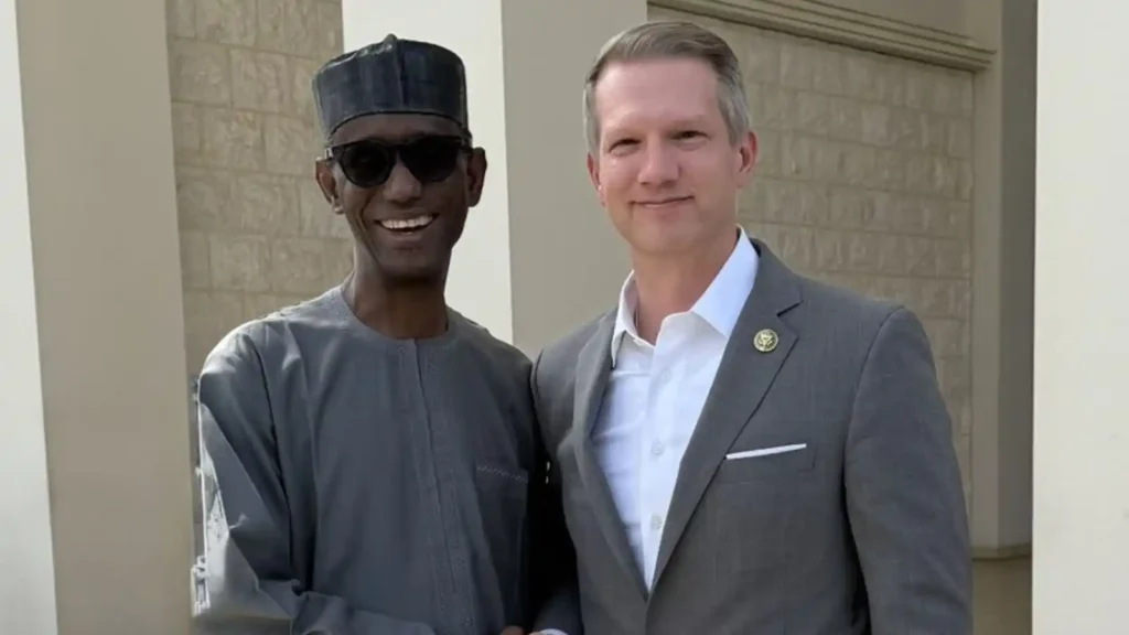 United States congressman, Riley Moore amd Nuhu Ribadu