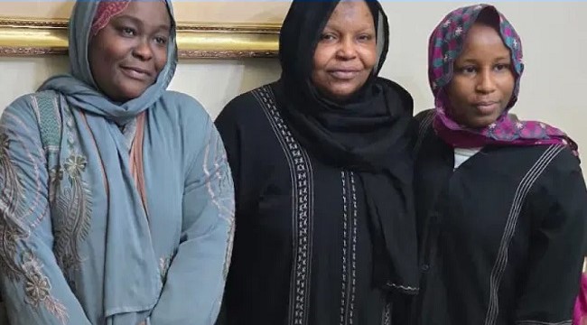 Photo of Mr. Abdulhamid Sadie, Mrs. Maryam Hussein Abdullahi, and Mrs. Bahijah Aminu Abdullahi.
