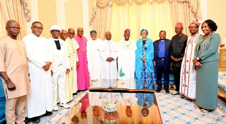 Tinubu with CAN delegates