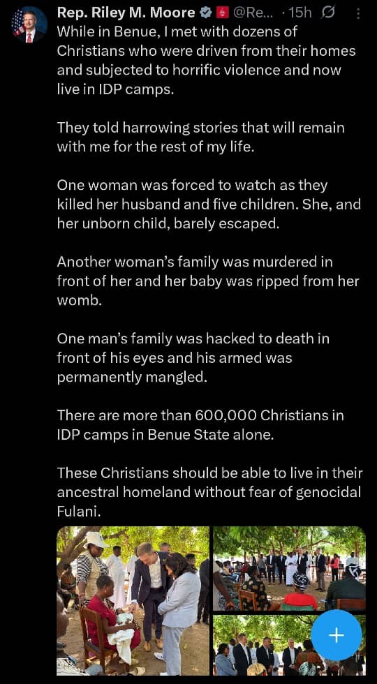 Congressman Moore’s tweet