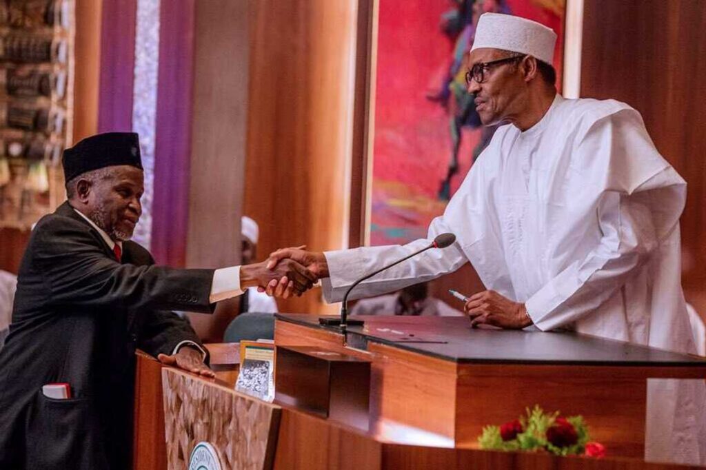 Photo of Tanko Muhammad and Buhari