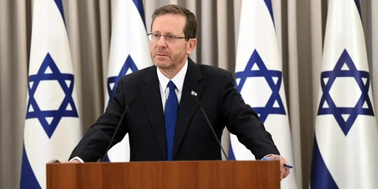 Photo of Israeli President Isaac Herzog