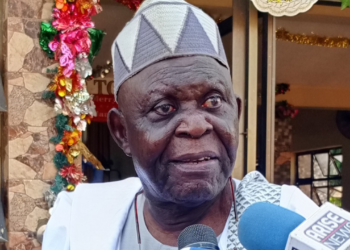 Photo of Former Secretary-General of the pan-Yoruba organisation, Afenifere, and a NADECO chieftain, Ayo Opadokun.