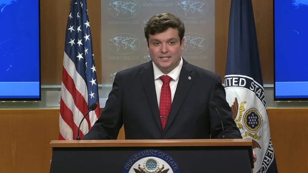 State Department spokesperson Tommy Pigott