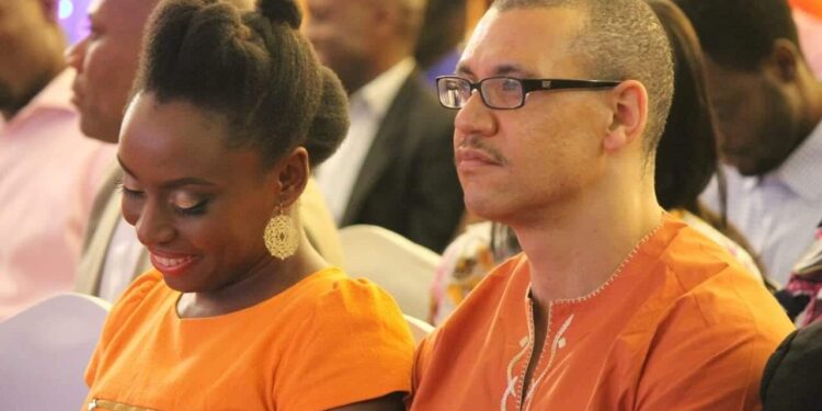 chimamanda and Husband