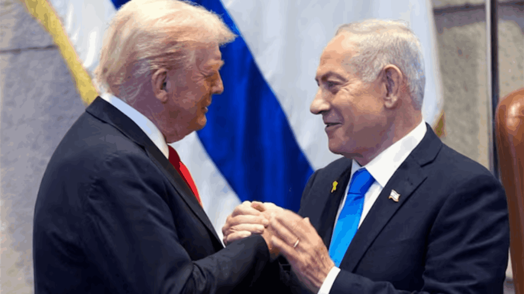 Photo of Donald Trump and Netanyahu