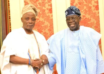 Tinubu and Olubadan Ladoja
