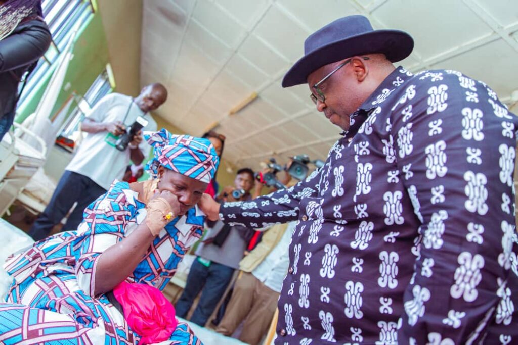 Caleb Mutfwang visits victims of Attacks in Plateau