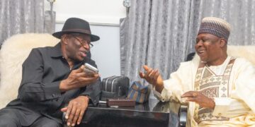 PDP Leadership Meets Jonathan Amid Crisis, 2027 Speculation Photo of Goodluck Jonathan and Turaki
