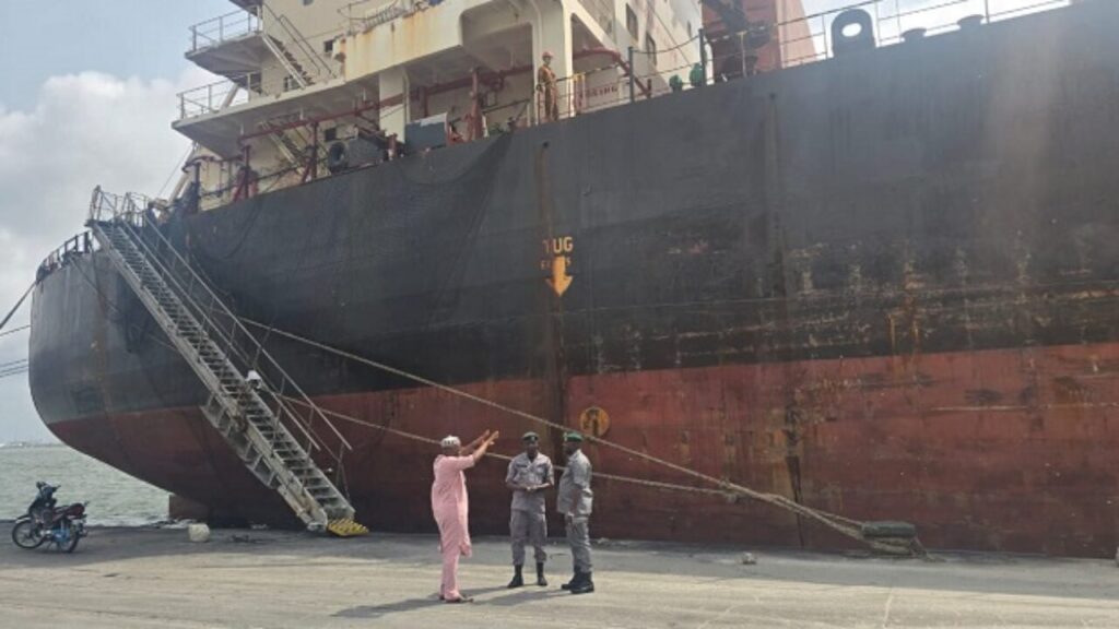 A Foreign Vessel at Apapa Port
