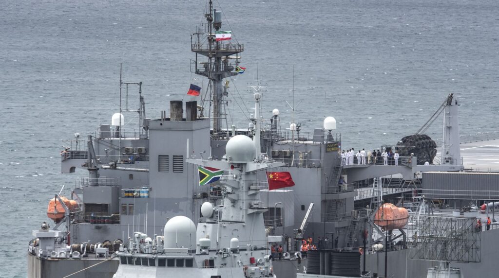 Warships in South Africa