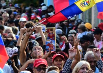 Maduro Supporters Rally in Caracas