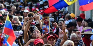 Maduro Supporters Rally in Caracas