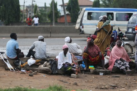 beggars sit they wait alms along road 440nw 12349655c