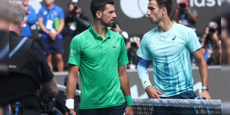 Photo of Novak Djokovic and Lorenzo Musetti