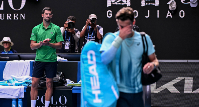 Photo of Novak Djokovic and Lorenzo Musetti