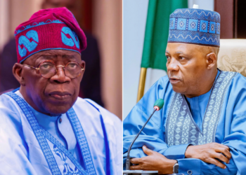 Photo combo of Tinubu and Shettima