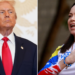 Photo combo of Donald Trump and Maria Corina Machado