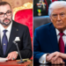 Photo combo of Morocco’s King Mohammed VI and Donald Trump