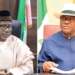 Photo combo of Bala Mohammed and Wike