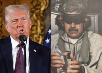 Photo of Donald Trump and Nicolas Maduro