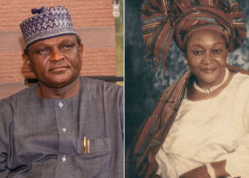 Photo of Hamza Al-Mustapha and Kudirat Abiola.