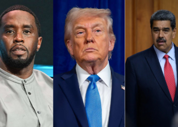 Photo combo of Diddy, Trump and Maduro