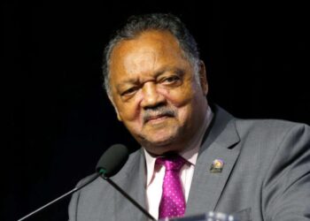 US Civil Rights Leader Jesse Jackson