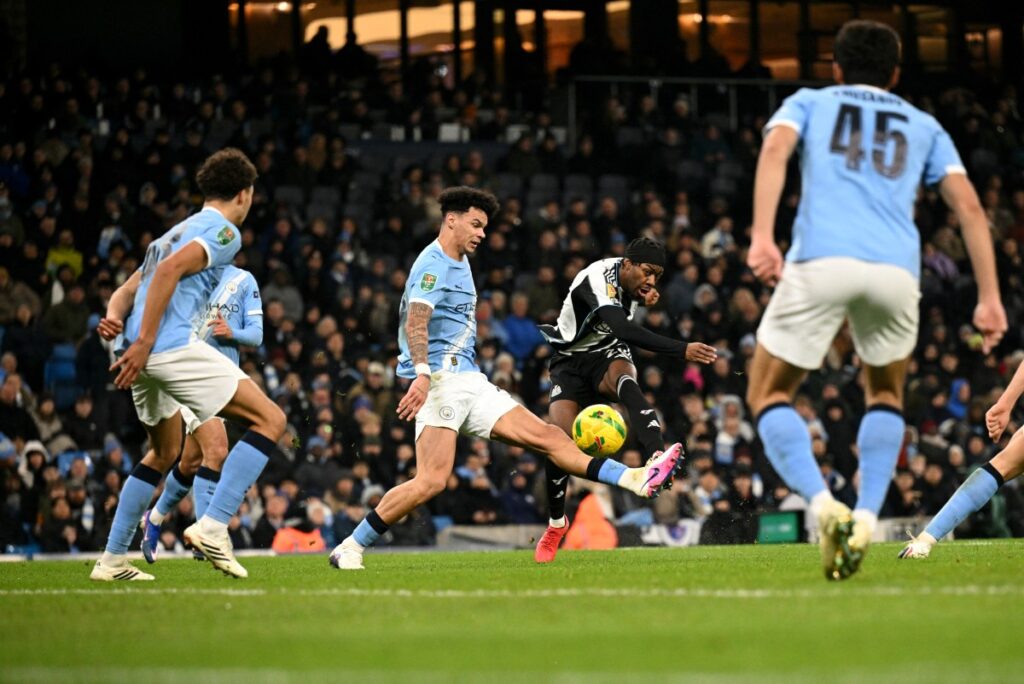 Manchester City vs Newcastle EFL Semi-final game