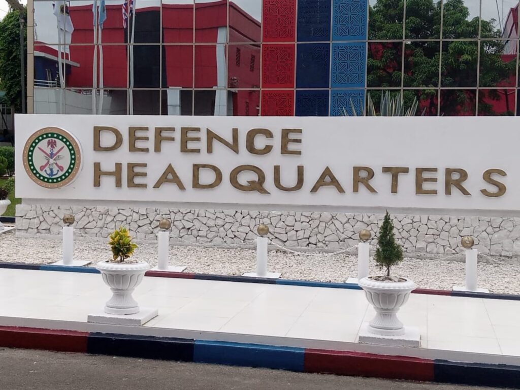 Defence Headquarters Sign