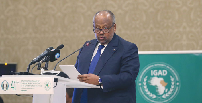 President of Djibouti and IGAD Chairman, Ismail Omar Guelleh.
