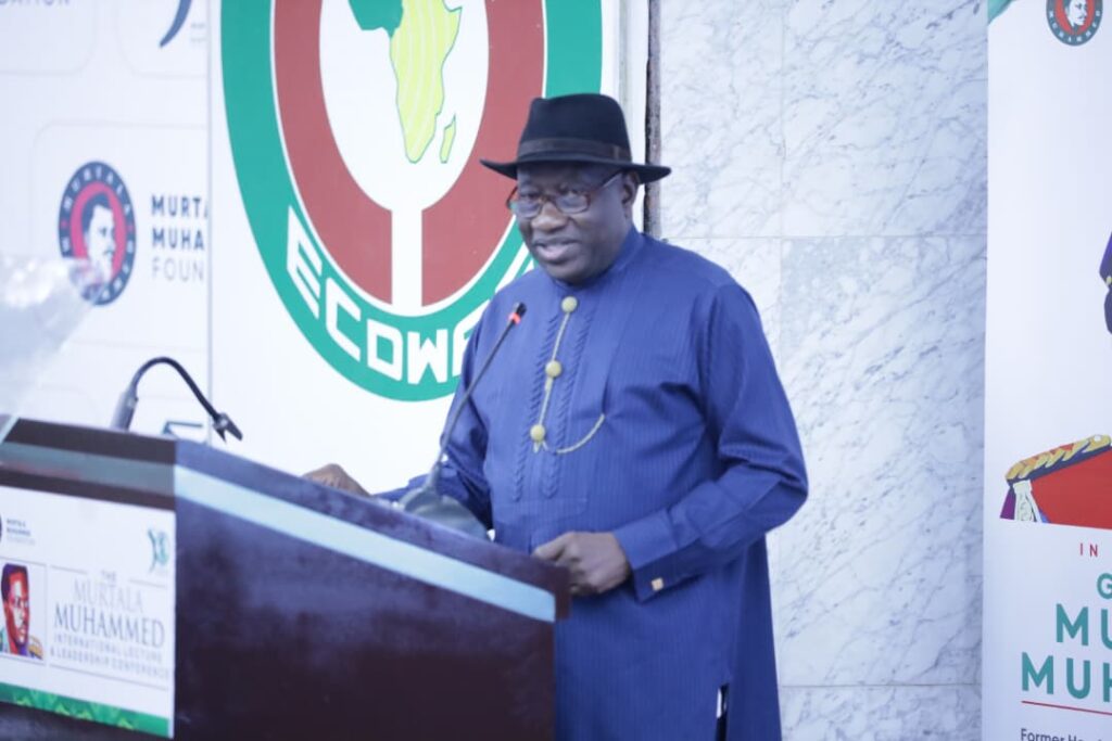 Jonathan at Murtala Muhammed Memorial Lecture