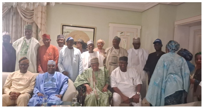 Atiku, Makinde Meet Babangida in Minna