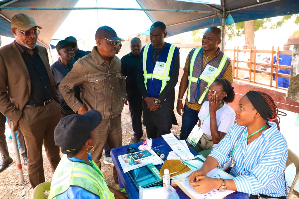Wike at the Abuja area council elections