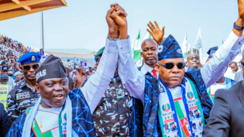 Photo of Governor Kefas and VP Shettima