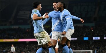 Manchester City vs Newcastle EFL Semi-final game
