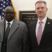 Photo of the United States Congressman Riley Moore met with Plateau State Governor in Washington.